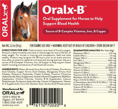Oralx-B jeringa de dosificación fácil, administración rápida y limpia para caballos.