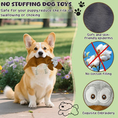 OraneeeO Juguete perro sin relleno con papel arrugado para juego interactivo
