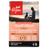 ORIJEN alimento seco para cachorros de razas pequeñas, apoyo al desarrollo.