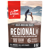ORIJEN Regional Red, bolsa 8oz, snack proteico para salidas y entrenamiento.