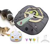 ORSDA 4 en 1 Juguete Interactivo con 8 huecos para gatos, estimula la caza
