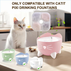 OUPUSES carbón activado de coco, reduce olores y sedimentos en el agua del gato.