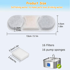 Esponjas pre filtro OUPUSES para WF120, facilita la limpieza del sistema.