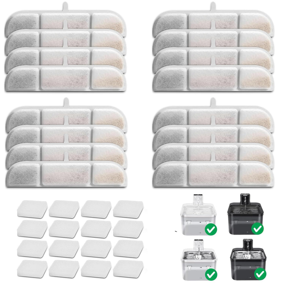 OUPUSES filtros Downy Paws: conjunto de 16 filtros para agua limpia.