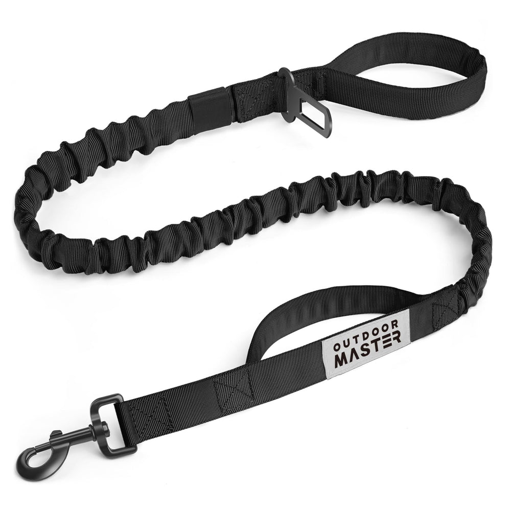 OutdoorMaster correa bungee 4 pies, absorción de choques para paseos más suaves.