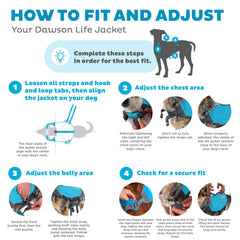 Outward Hound Dawson correas ajustables con cierres rápidos para un ajuste seguro.