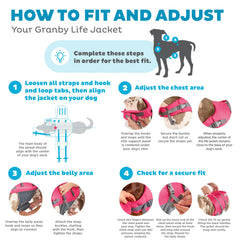 Outward Hound Granby Splash Rosa XS: alta visibilidad en luz baja