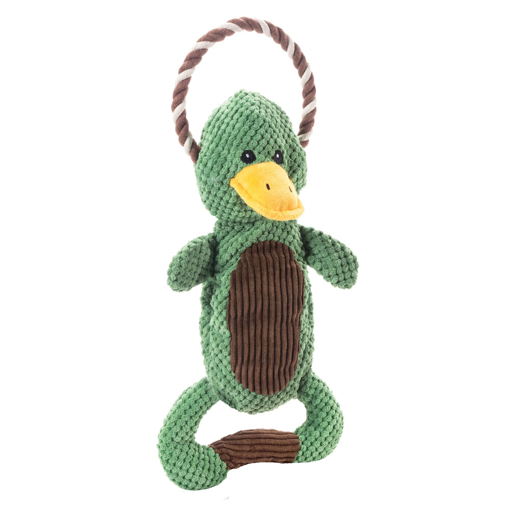 Outward Hound Scrunch Bunch Patito: peluche interactivo con chirridos para perros