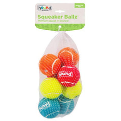 Outward Hound Squeaker Ballz: juego interior y exterior, colores vivos para mayor visibilidad.