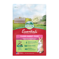 Oxbow Essentials pellets para conejo joven ofrecen fibra alta para una digestión saludable.