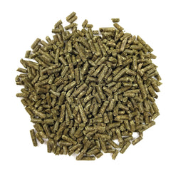 Pellets uniformes con alfalfa, fuente de calcio y proteína para crecimiento