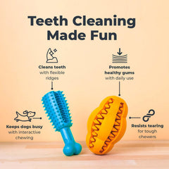Juguete dental Oxyfresh para perros: limpieza de dientes sin cepillado durante el juego