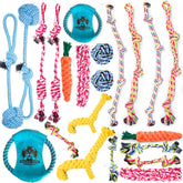 Pacific Pups Juguete de cuerda para perro mediano, ideal para tirar y jugar