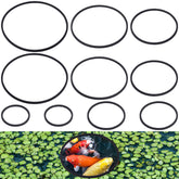 PAGOW anillos de alimentación para peces, 10 piezas negro, mantienen la comida concentrada.