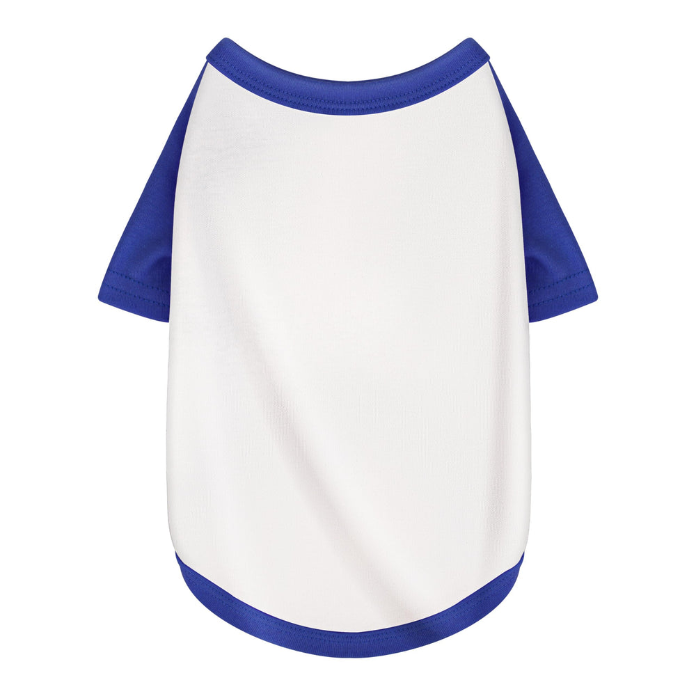 Paiaite camita para perro blanca con bloque de color, vista frontal para salir con estilo