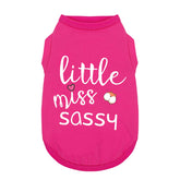 Paiaite: camiseta sin mangas Little Miss Sassy, vista frontal, cómoda y transpirable para paseos