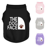 Paiaite camiseta para perro con cara del perro, vista frontal, ideal para paseos.
