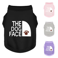 Paiaite camiseta para perro con cara del perro, vista frontal, ideal para paseos.