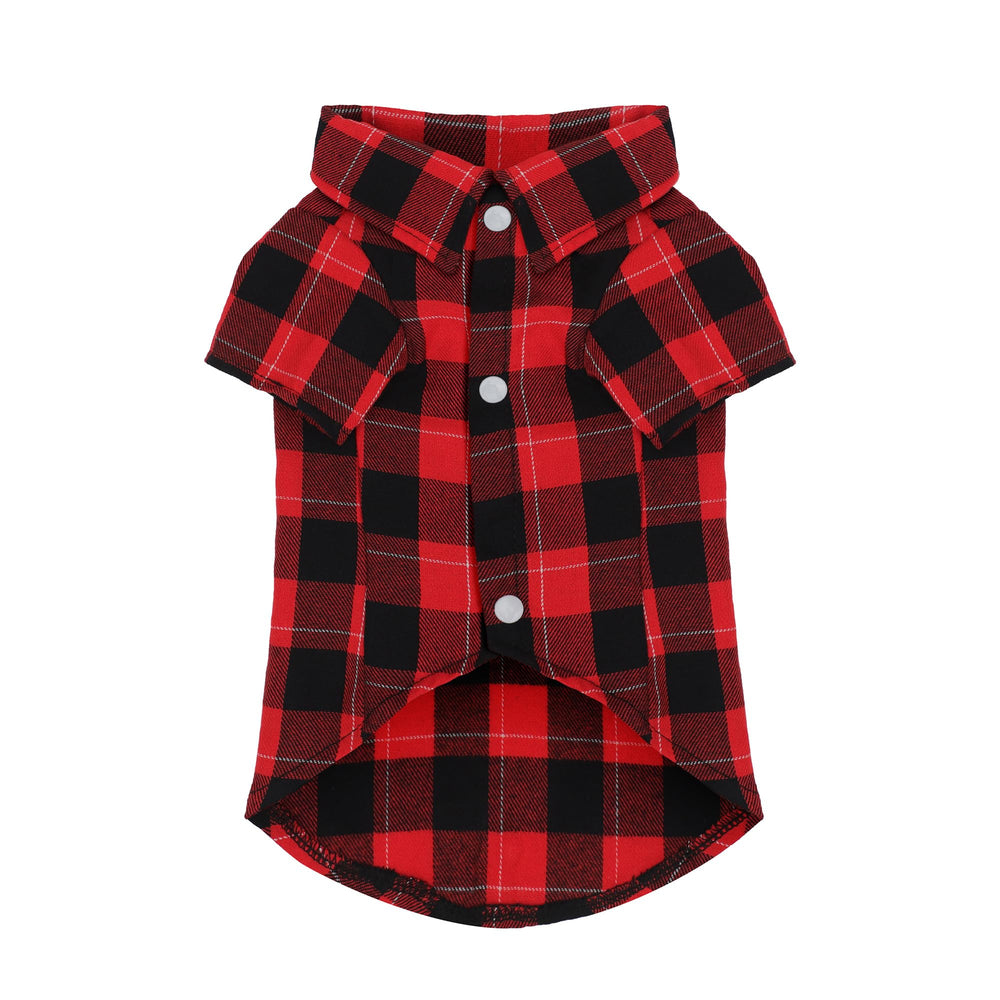 Camiseta Paiaite para perro con cuadros clásicos, estilo atemporal para paseos.