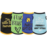 Paiaite camiseta con patrón divertido veraniego para perros, cómoda y transpirable.