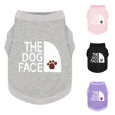 Paiaite Camiseta para perro con impresión de cara de perro frontal, estilo único.