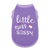 Paiaite camiseta para perro sin mangas con estampado Princesa Atrevida, ideal para paseos cómodos.
