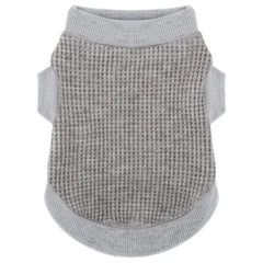 Paiaite camiseta para perros gris estirable, fácil de poner para paseos diarios.