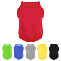 Paiaite camisetas sin mangas para perros en colores brillantes, ideales para paseos al aire libre.