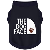 Paiaite camiseta para perros con estampado carita de perro en azul, ideal para paseos diarios.