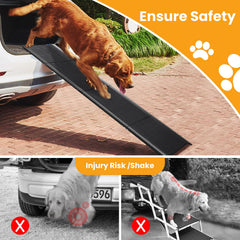 Rampa PALATALA para perros plegable y compacta, fácil de guardar en el coche.