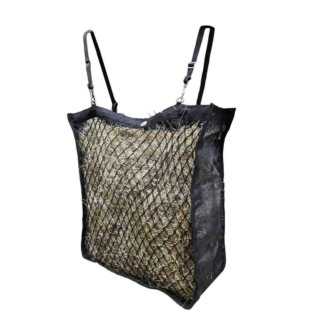 Paris Tack XL, red de heno de doble cara para acceso cómodo.