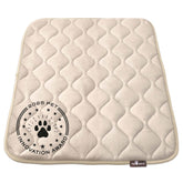 Paw Inspired: almohadilla-jaula-perro-35x22-tan para comodidad diaria en jaula.