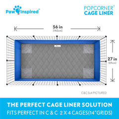 Paw Inspired PopCorner: Sweep-EZ fieltro antiadherente facilita la limpieza de heno.