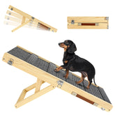 Pawaboo rampa para perro junto al sofá, facilita subir con seguridad.