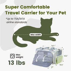 Transportín Pawaii con malla de aire para ventilación adecuada.