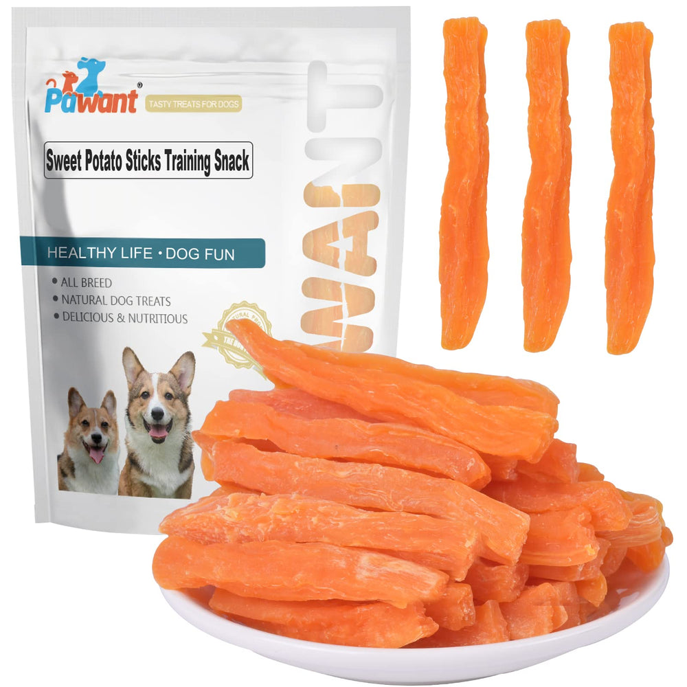Pawant palitos de batata dulce para perros, ideal para premiar durante el entrenamiento