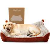 Cama ortopédica Pawccoli para perros grandes con espuma de memoria que apoya articulaciones.