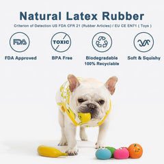 Pawdoer bola squeaky, rebote irregular, ideal para capturar durante el juego.