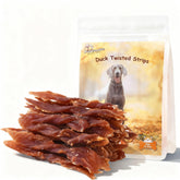 Pawmate Duck Jerky Strip closeup highlighting real duck flavor for tasty rewards.