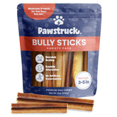 Pawstruck Bully Sticks: trozos de carne de res para perros pequeños, sabor natural.