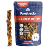 Pawstruck palitos trenzados de res: masticación duradera para perros activos