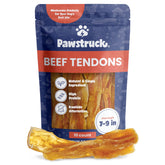 Pawstruck tendones res natural 7-9 pulgadas, palitos masticables para higiene dental suave