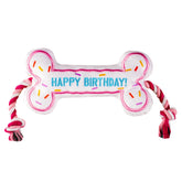 Pawty hueso de cumpleaños para perros, juego interactivo y festivo