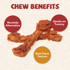PAWUP snack libre de cuero crudo, con ingredientes simples