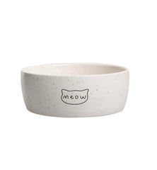 Pearhead plato ceramico Meow para gatos, 12 oz, ideal para comida o agua diaria