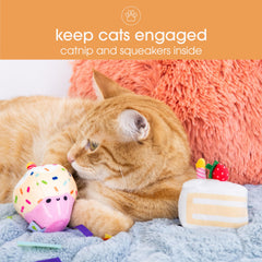 Pearhead saquito de hierba gatera para gatos, atrae y fomenta el juego.