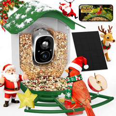 PeckCam alimentador de aves con cámara 2K para observar en vivo