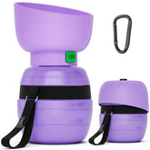 Pecute botella-portátil-perro para paseos, ideal para mantener hidratado a tu mascota.
