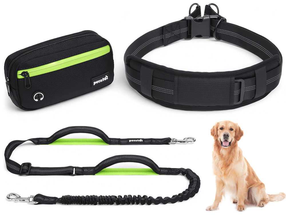 Pecute cinturón manos libres para perro, libertad de movimiento en paseos y entrenamientos.