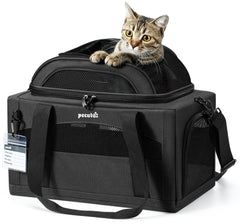 Pecute Expandable Carrier: vista frontal para revisión rápida de tu mascota